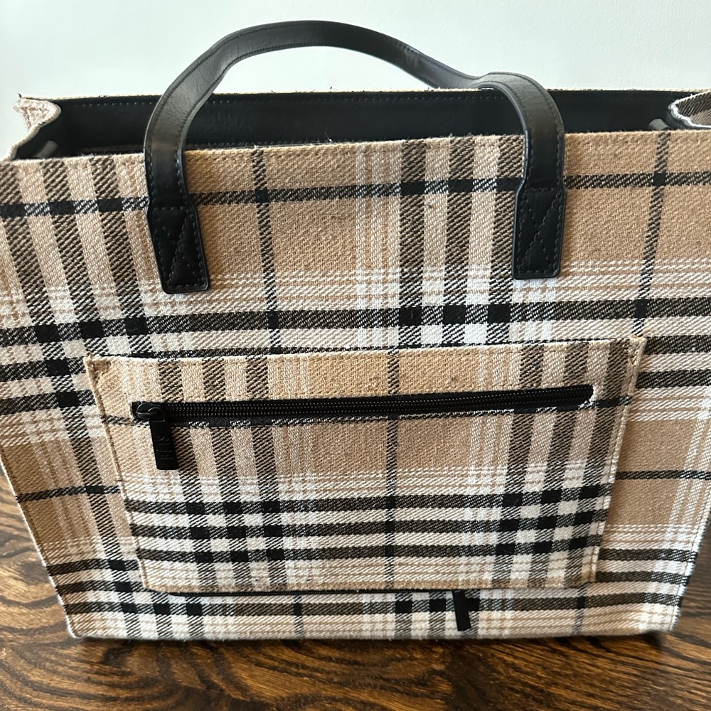 Beis Plaid Work Bag and Laptop Bag